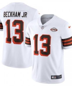 Cleveland Cleveland Browns #13 Odell Beckham Jr. Nike 1946 Collection Alternate Vapor Limited NFL Jersey - White