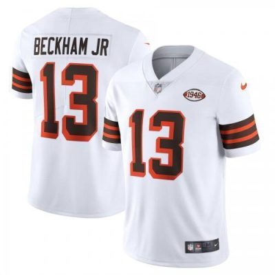 Cleveland Cleveland Browns #13 Odell Beckham Jr. Nike 1946 Collection Alternate Vapor Limited NFL Jersey - White