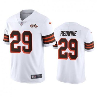 Cleveland Cleveland Browns #29 Sheldrick Redwine Nike 1946 Collection Alternate Vapor Limited NFL Jersey - White