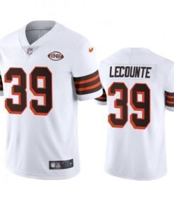 Cleveland Cleveland Browns #39 Richard Lecounte Nike 1946 Collection Alternate Vapor Limited NFL Jersey - White
