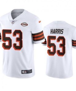 Cleveland Cleveland Browns #53 Nick Harris Nike 1946 Collection Alternate Vapor Limited NFL Jersey - White
