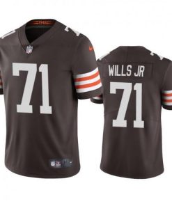 Cleveland Cleveland Browns #71 Jedrick Wills Nike Brown 2020 NFL Draft Vapor Limited Jersey