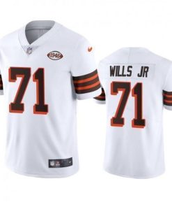 Cleveland Cleveland Browns #71 Jedrick Wills Jr. Nike 1946 Collection Alternate Vapor Limited NFL Jersey - White