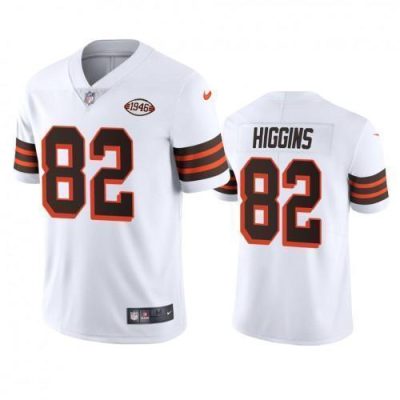 Cleveland Cleveland Browns #82 Rashard Higgins Nike 1946 Collection Alternate Vapor Limited NFL Jersey - White