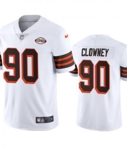 Cleveland Cleveland Browns #90 Jadeveon Clowney Nike 1946 Collection Alternate Vapor Limited NFL Jersey - White