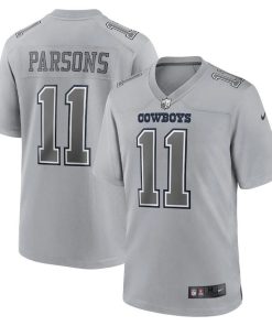 Dallas Cowboys #11 Micah Parsons Nike Gray Atmosphere Fashion Game Jersey