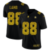 Dallas Cowboys #88 CeeDee Lamb Nike Leopard Print Fashion Vapor Limited NFL Jersey Black