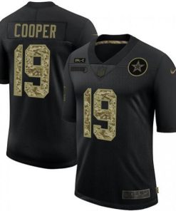 Dallas Cowboys #19 Amari Cooper Nike 2020 Salute To Service Camo Limited NFL Jersey Black