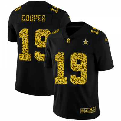 Dallas Cowboys #19 Amari Cooper Nike Leopard Print Fashion Vapor Limited NFL Jersey Black