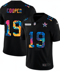 Dallas Cowboys #19 Amari Cooper Nike Multi-Color Black 2020 NFL Crucial Catch Vapor Untouchable Limited Jersey