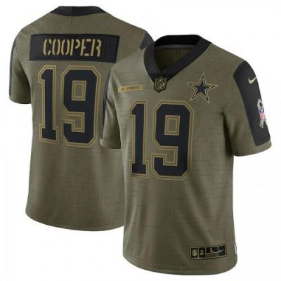 Dallas Cowboys #19 Amari Cooper Olive Nike Salute To Service Limited Player Jersey