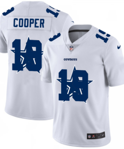 Dallas Cowboys #19 Amari Cooper White Nike Team Logo Dual Overlap Limited NFL Jersey