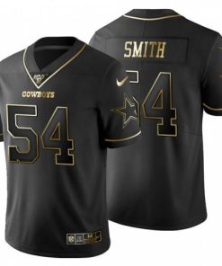 Dallas Cowboys #54 Jaylon Smith Nike Black Golden Limited NFL 100 Jersey