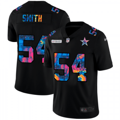 Dallas Cowboys #54 Jaylon Smith Nike Multi-Color Black 2020 NFL Crucial Catch Vapor Untouchable Limited Jersey