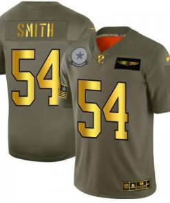 Dallas Cowboys #54 Jaylon Smith NFL Nike Olive Gold 2019 Salute to Service Limited Jersey