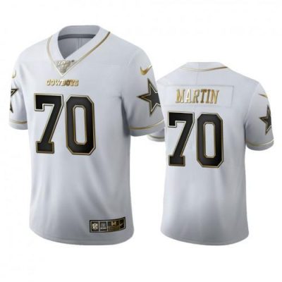 Dallas Cowboys #70 Zack Martin Nike White Golden Edition Vapor Limited NFL 100 Jersey