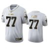 Dallas Cowboys #77 Tyron Smith Nike White Golden Edition Vapor Limited NFL 100 Jersey