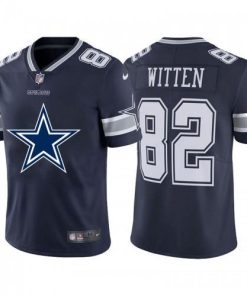 Dallas Cowboys #82 Jason Witten Navy Blue Nike Big Team Logo Vapor Limited NFL Jersey