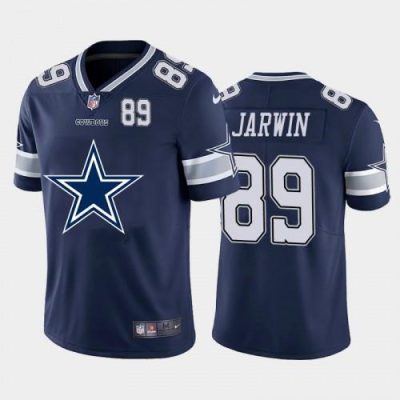 Dallas Cowboys #89 Blake Jarwin Navy Blue Nike Big Team Logo Player Vapor Limited NFL Jersey