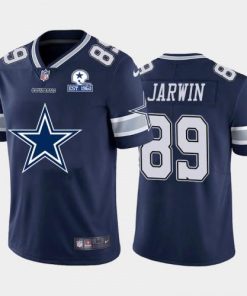 Dallas Cowboys #89 Blake Jarwin Navy Blue Nike Big Team Logo With Established In 1960 Patch Vapor Limited NFL Jersey