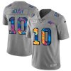 Denver Broncos #10 Jerry Jeudy Nike Multi-Color 2020 NFL Crucial Catch NFL Jersey Greyheather