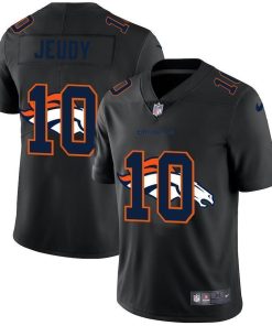 Denver Broncos #10 Jerry Jeudy Nike Team Logo Dual Overlap Limited NFL Jersey Black