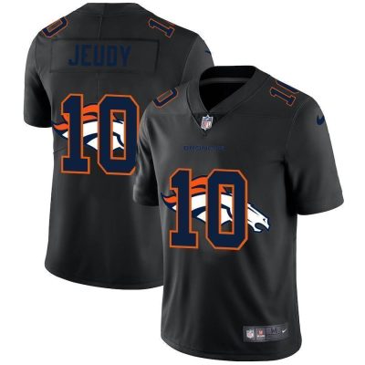 Denver Broncos #10 Jerry Jeudy Nike Team Logo Dual Overlap Limited NFL Jersey Black