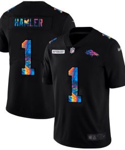 Denver Broncos #1 KJ Hamler Nike Multi-Color Black 2020 NFL Crucial Catch Vapor Untouchable Limited Jersey