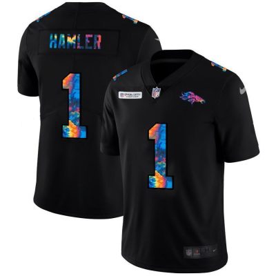 Denver Broncos #1 KJ Hamler Nike Multi-Color Black 2020 NFL Crucial Catch Vapor Untouchable Limited Jersey