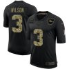 Denver Broncos #3 Russell Wilson Nike 2020 Salute To Service Camo Limited NFL Jersey Black