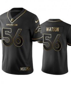 Denver Broncos #56 Dekoda Watson Stitched NFL Vapor Untouchable Limited Black Golden Jersey