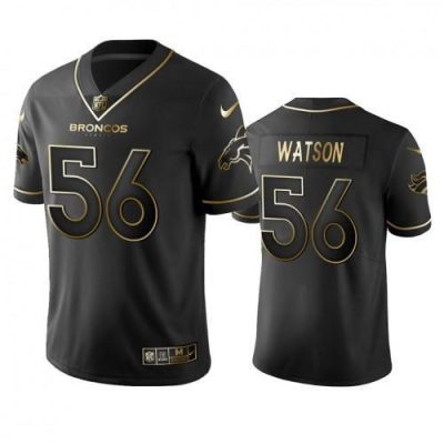 Denver Broncos #56 Dekoda Watson Stitched NFL Vapor Untouchable Limited Black Golden Jersey