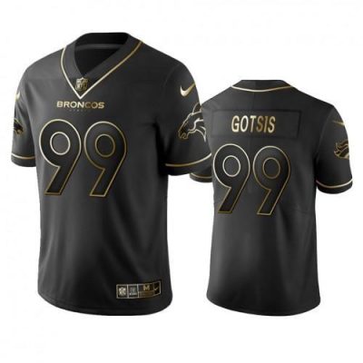 Denver Broncos #99 Adam Gotsis Stitched NFL Vapor Untouchable Limited Black Golden Jersey