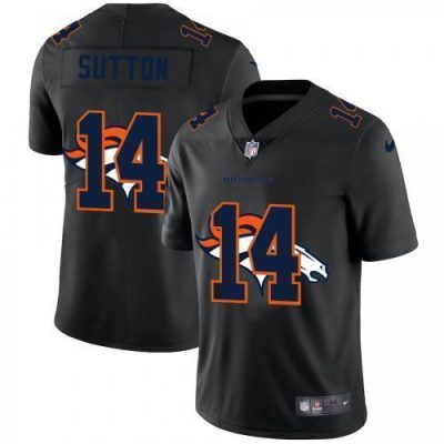 Denver Denver Broncos #14 Courtland Sutton Nike Team Logo Dual Overlap Limited NFL Jersey Black