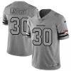 Denver Denver Broncos #30 Phillip Lindsay Nike Gray Gridiron II Vapor Untouchable Limited NFL Jersey