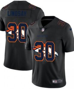 Denver Denver Broncos #30 Phillip Lindsay Nike Team Logo Dual Overlap Limited NFL Jersey Black