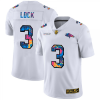 Denver Denver Broncos #3 Drew Lock White Nike Multi-Color 2020 NFL Crucial Catch Limited NFL Jersey