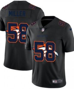 Denver Denver Broncos #58 Von Miller Nike Team Logo Dual Overlap Limited NFL Jersey Black