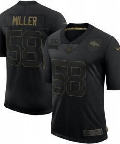 Denver Denver Broncos #58 Von Miller Nike 2020 Salute To Service Limited Jersey Black