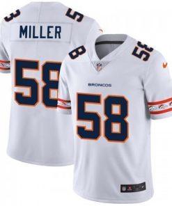 Denver Denver Broncos #58 Von Miller Nike White Team Logo Vapor Limited NFL Jersey
