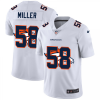 Denver Denver Broncos #58 Von Miller White Nike Team Logo Dual Overlap Limited NFL Jersey