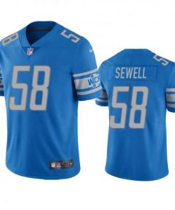 Detroit Lions #58 Penei Sewell Blue Team Color Stitched NFL Vapor Untouchable Limited Jersey