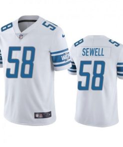 Detroit Lions #58 Penei Sewell White Stitched NFL Vapor Untouchable Limited Jersey