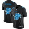 Detroit Lions #9 Matthew Stafford Nike Team Logo Dual Overlap Limited NFL Jersey Black