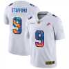 Detroit Lions #9 Matthew Stafford White Nike Multi-Color 2020 NFL Crucial Catch Limited NFL Jersey