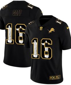 Detroit Lions #16 Jared Goff Nike Carbon Black Vapor Cristo Redentor Limited NFL Jersey