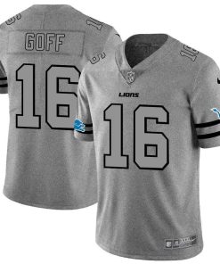 Detroit Lions #16 Jared Goff Nike Gray Gridiron II Vapor Untouchable Limited NFL Jersey