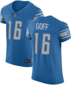 Detroit Lions #16 Jared Goff Blue Throwback Stitched NFL Vapor Untouchable Elite Jersey