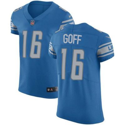 Detroit Lions #16 Jared Goff Blue Throwback Stitched NFL Vapor Untouchable Elite Jersey