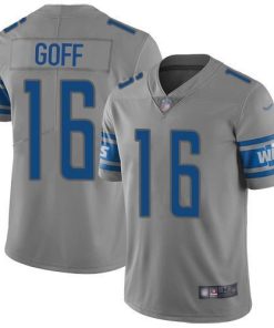 Detroit Lions #16 Jared Goff Gray Stitched NFL Limited Inverted Legend Jersey